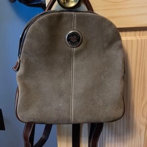 Dooney and Bourke. Backpack purse brown with Suede leather